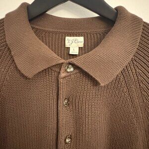 J.Crew Ribbed heritage cotton sweater-polo